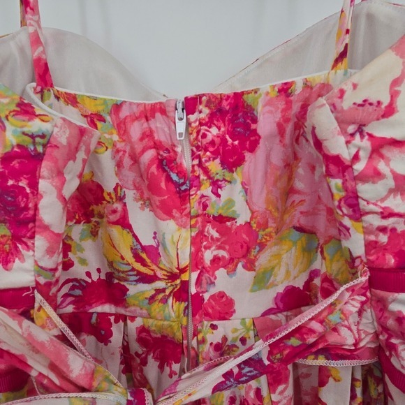 City Triangles Floral Sundress Fit & Flare Party Dress with Pockets Size 5 - Picture 6 of 10